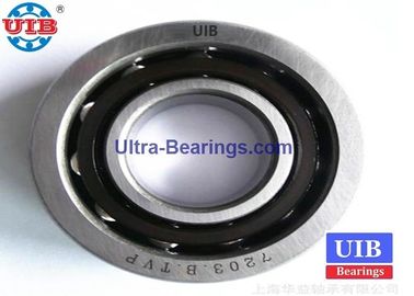 China AISI 52100 Steel Angular Contact Bearings , 7203B TVP P4 Engraving Machine Bearing supplier
