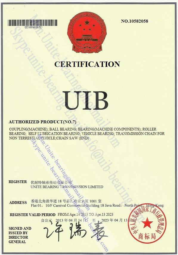 UIB brand bearing
