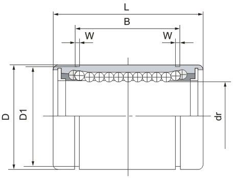Linear bearing LM20 UU 